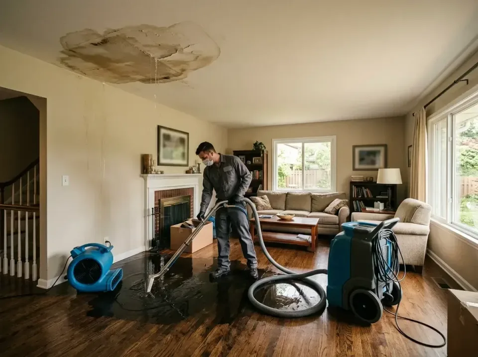 attic-pipe-burst-ceiling-drip-008 — frequently asked questions, Water Damage Restoration & Carpet Care in Berkeley, IL